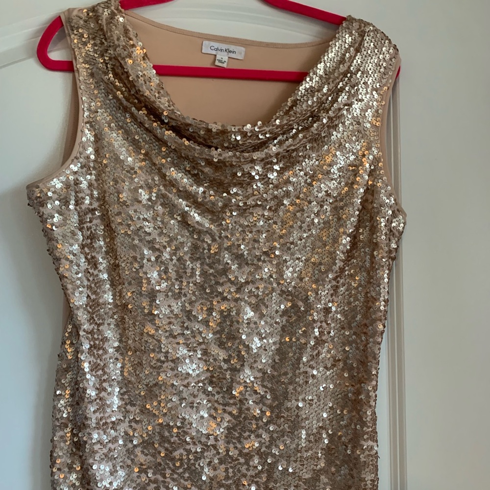 Calvin Klein glitter tank